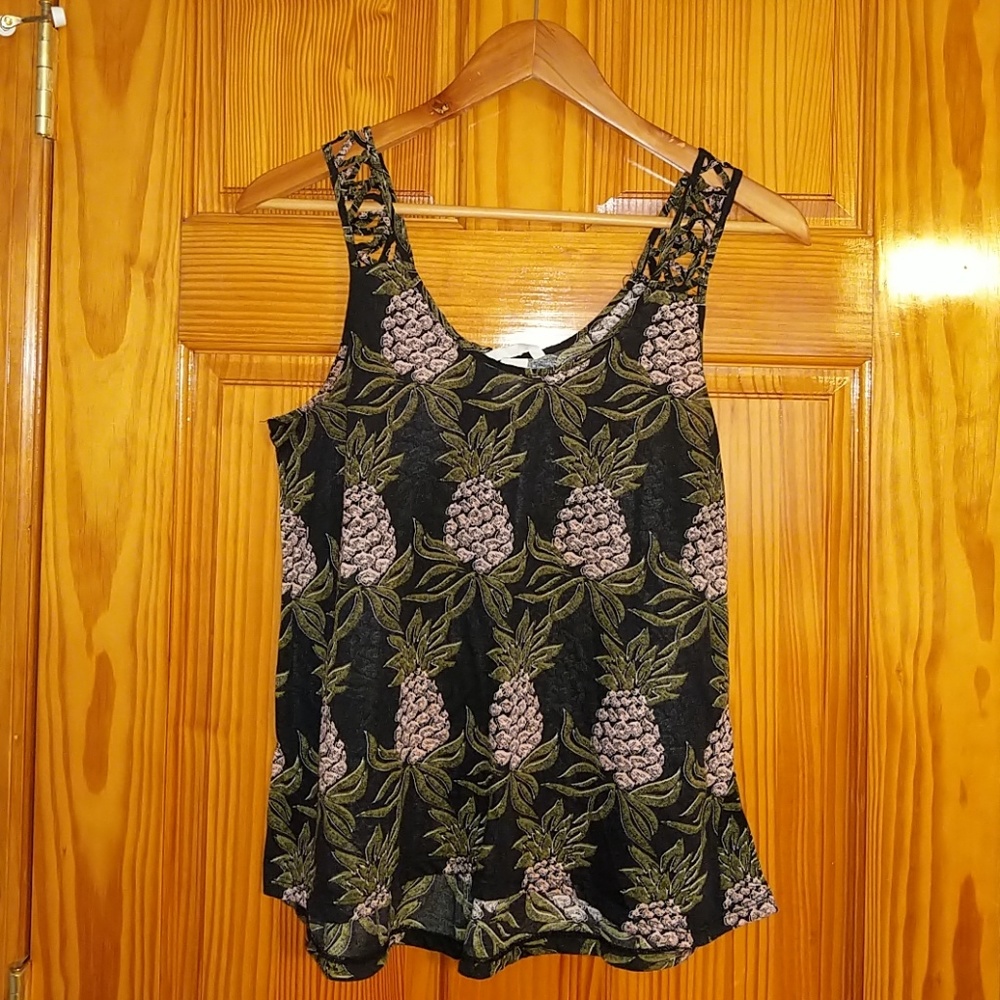 H&M pineapple tank top